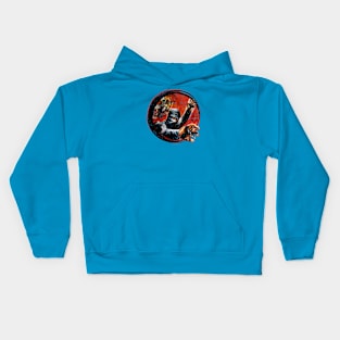 Tiger Ninja Strike Kung Fu Vintage Kids Hoodie